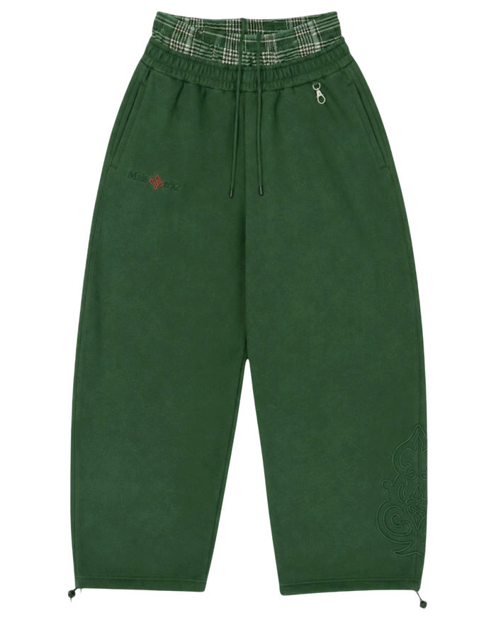 Double-Waisted Jogger Green