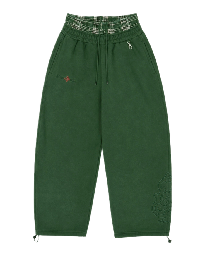 Double-Waisted Jogger Green