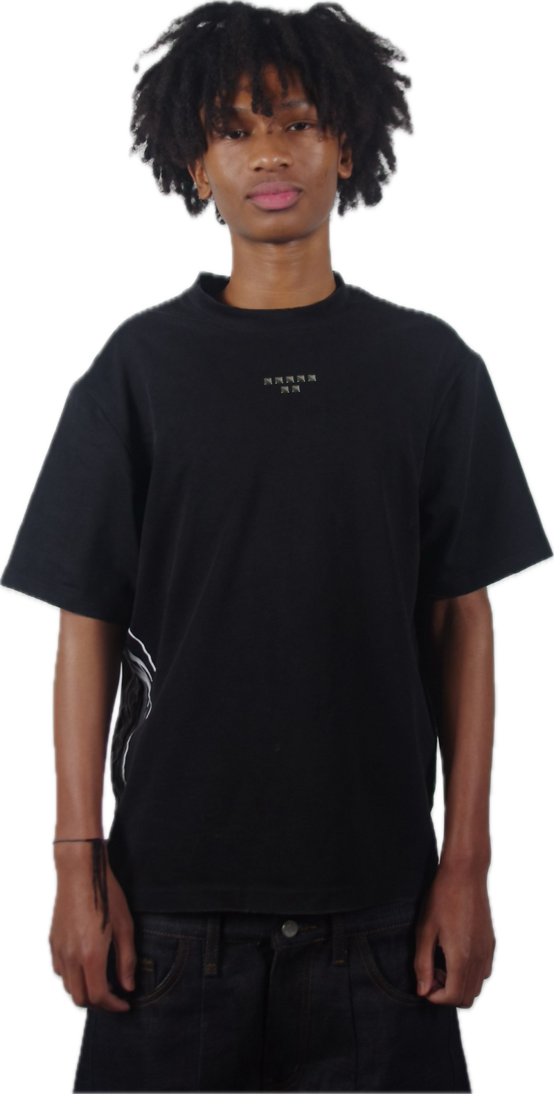 Studded Black Tee