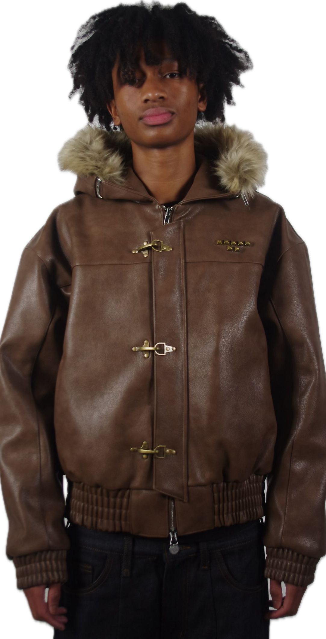 BROWN ABORNED JACKET