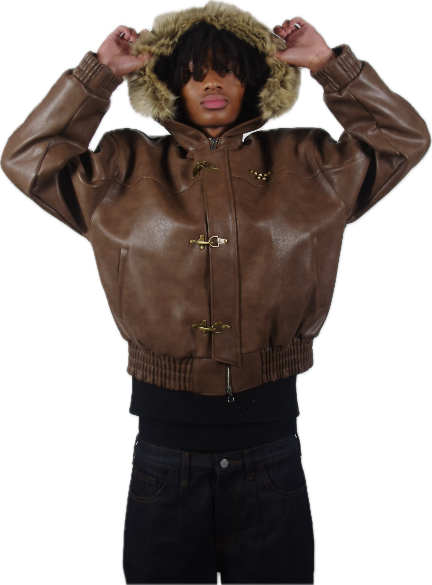 BROWN ABORNED JACKET