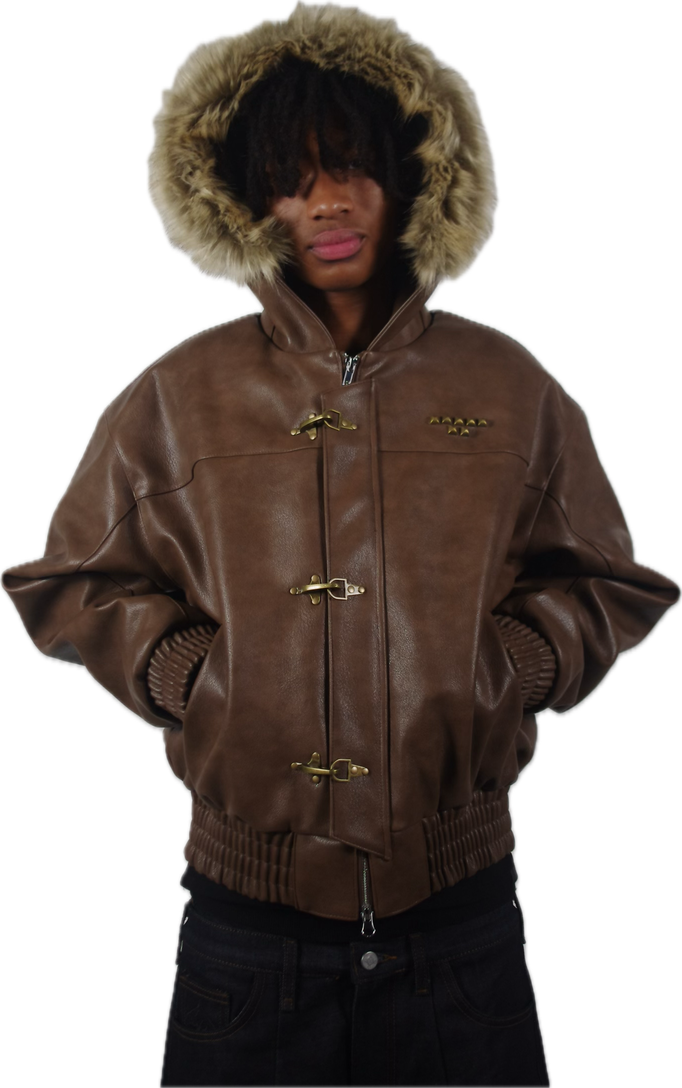 BROWN ABORNED JACKET