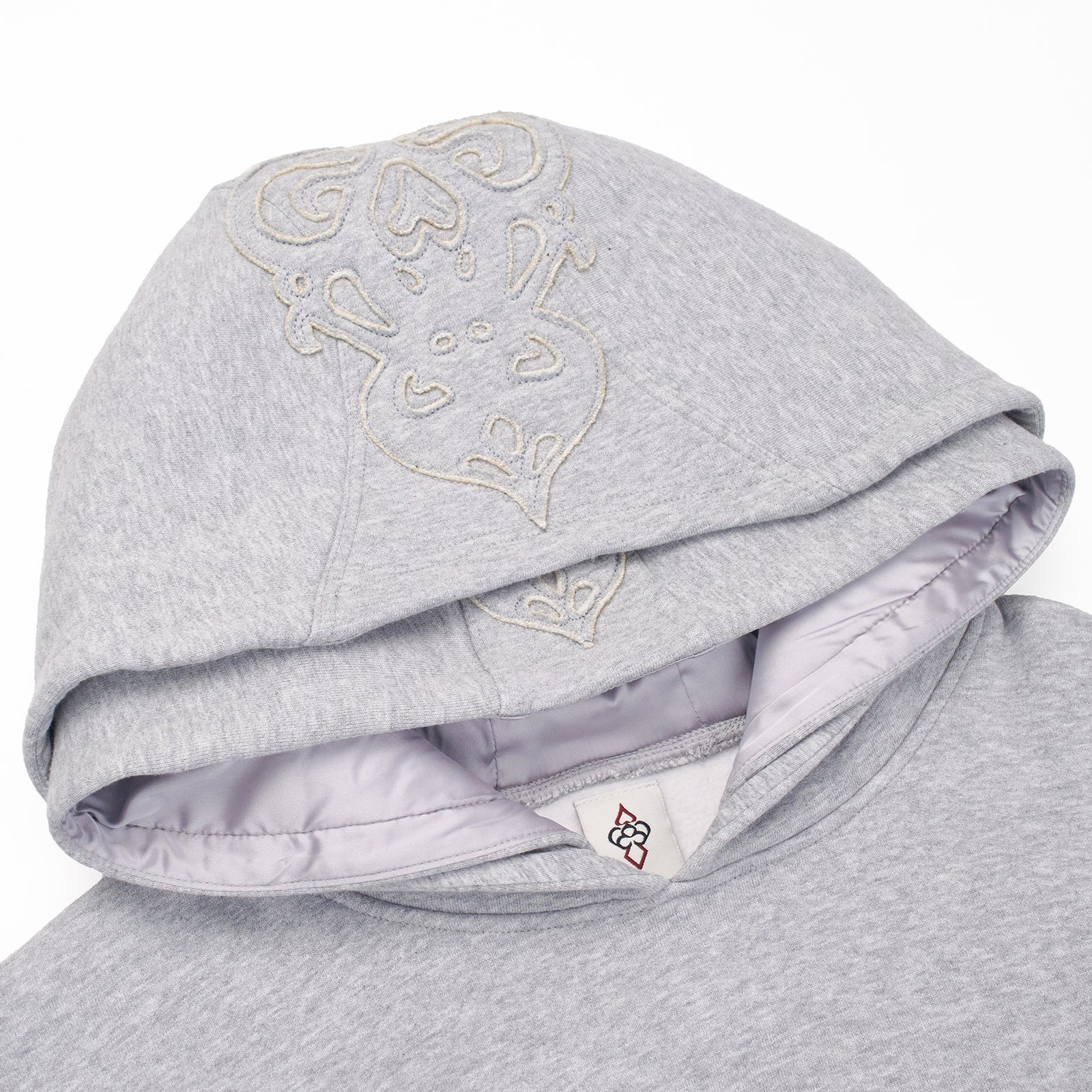 PRE-ORDERS GREY DOUBLE HOOD HOODIE
