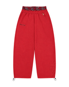 Double-Waisted Jogger Red