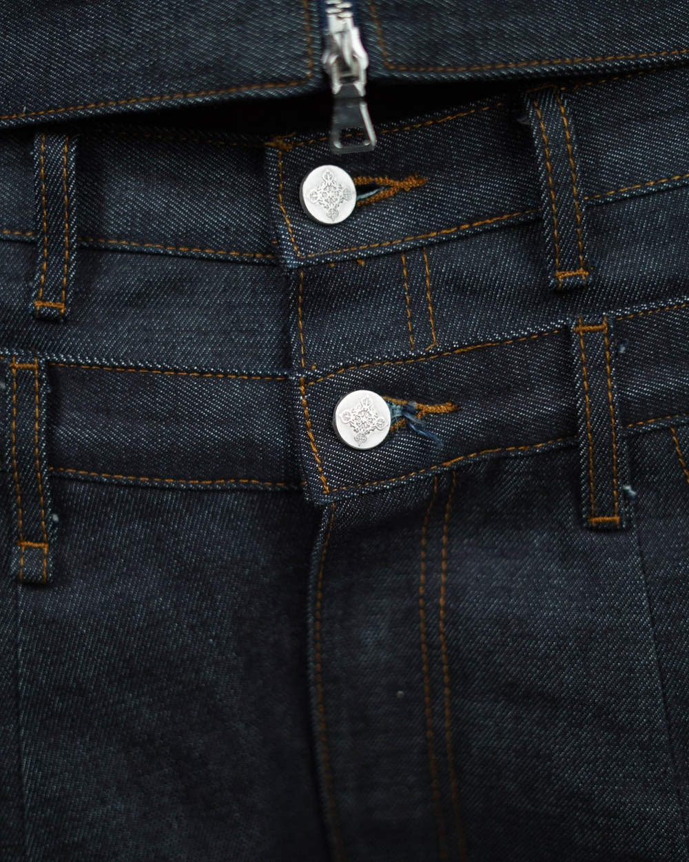Card Selvedge Blue Jeans