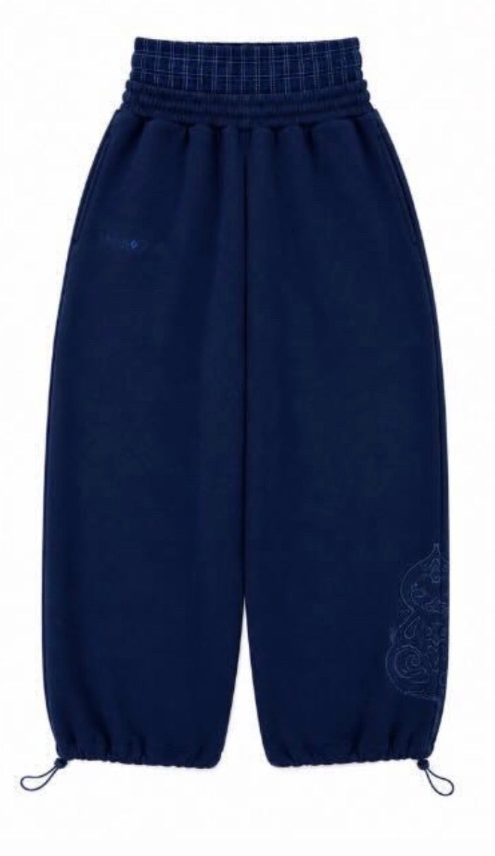 Double-Waisted Jogger BLUE