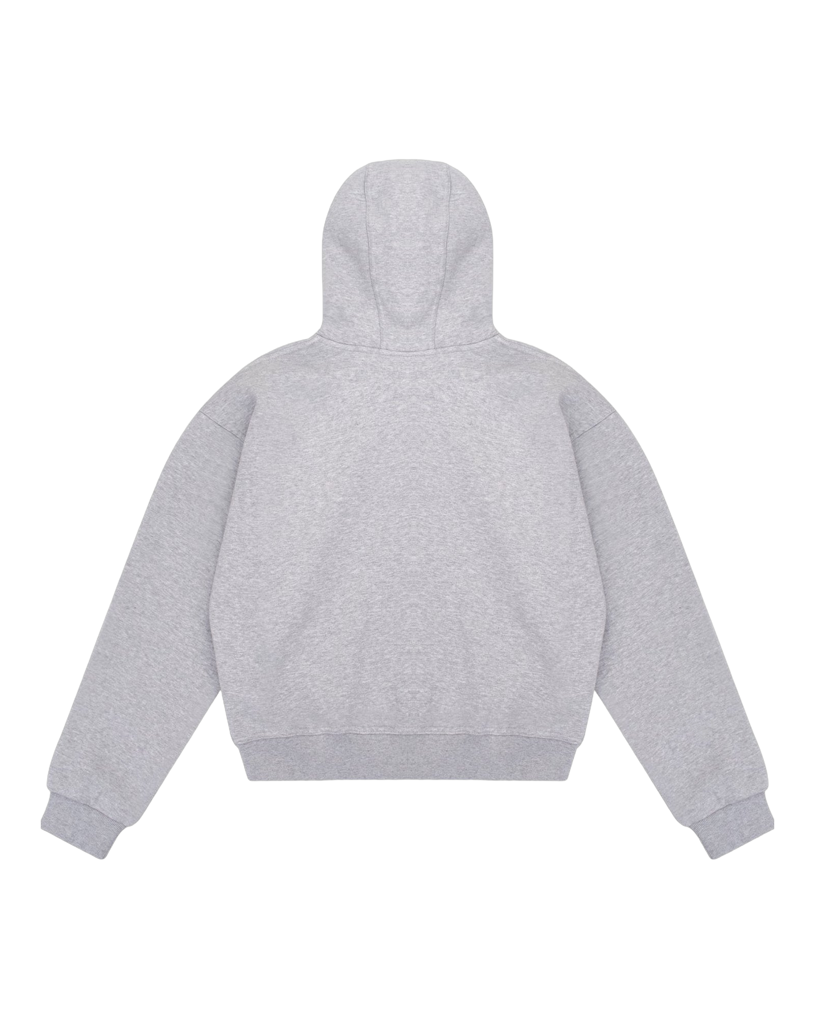 Grey Double Hood Zip Up