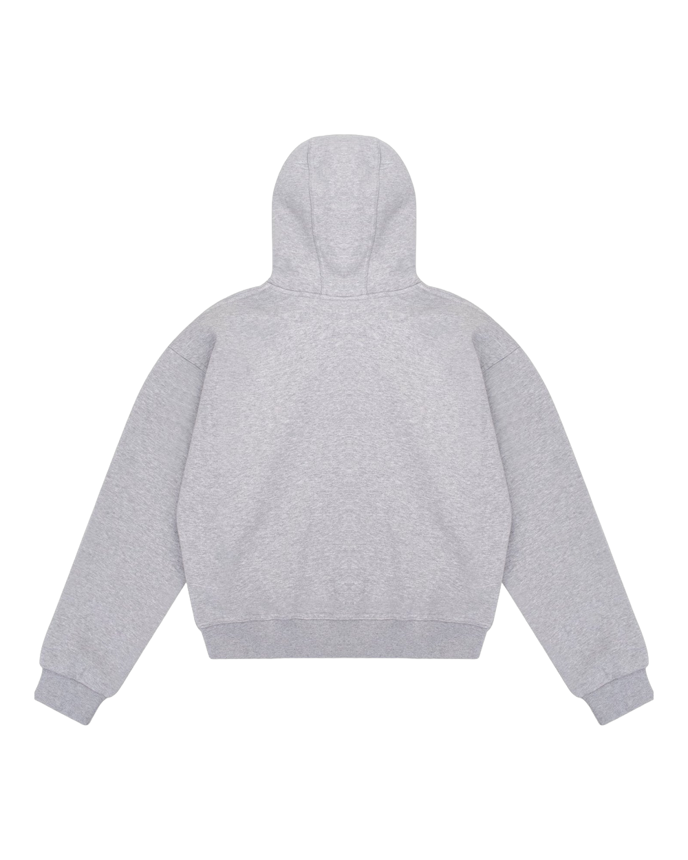 Grey Double Hood Zip Up