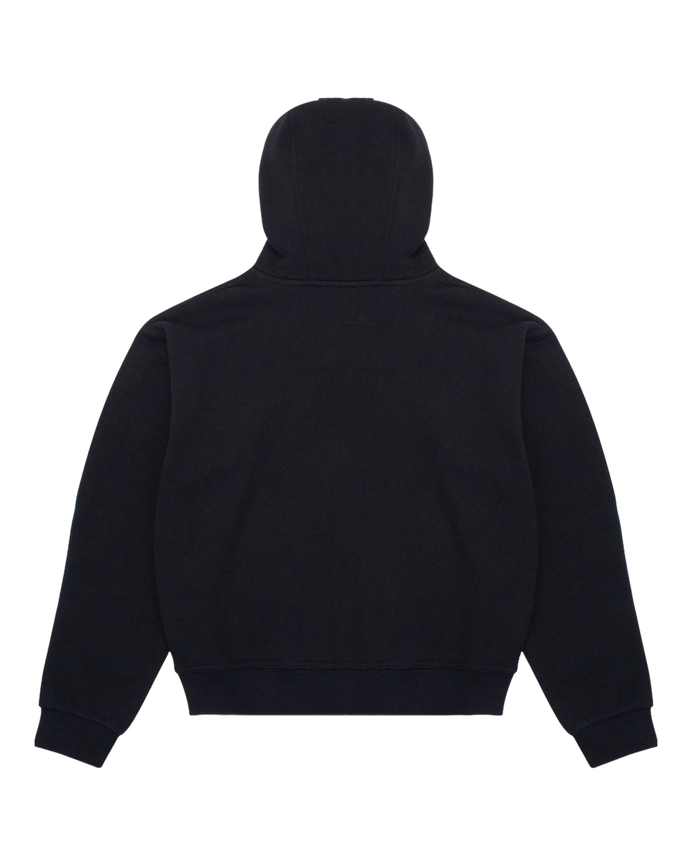 Black Double Hood Zip Up