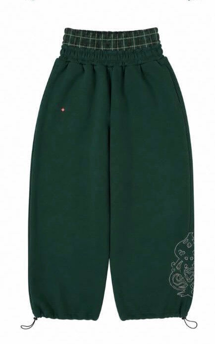 Double-Waisted Jogger GREEN