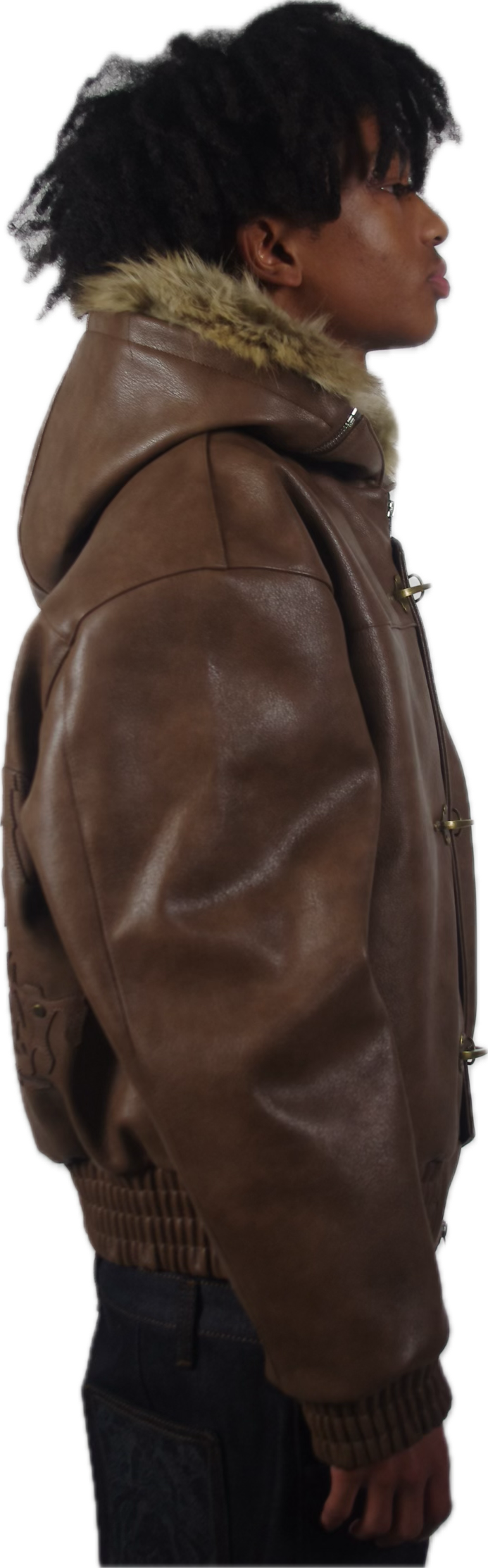 BROWN ABORNED JACKET