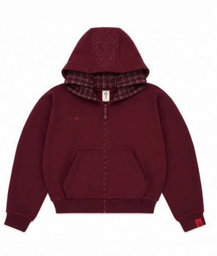 Double-Hooded Zip RED