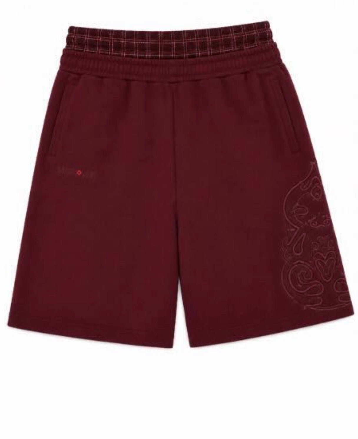 Double-Waisted Short RED