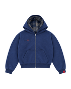 Double-Hooded Zip Navy
