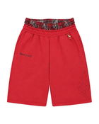 Double-Waisted Bermuda Red