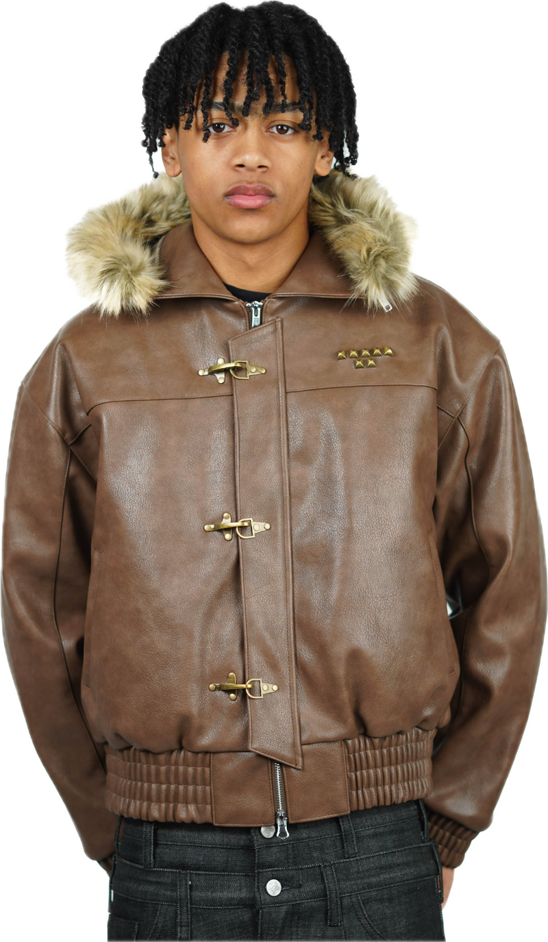 BROWN ABORNED JACKET