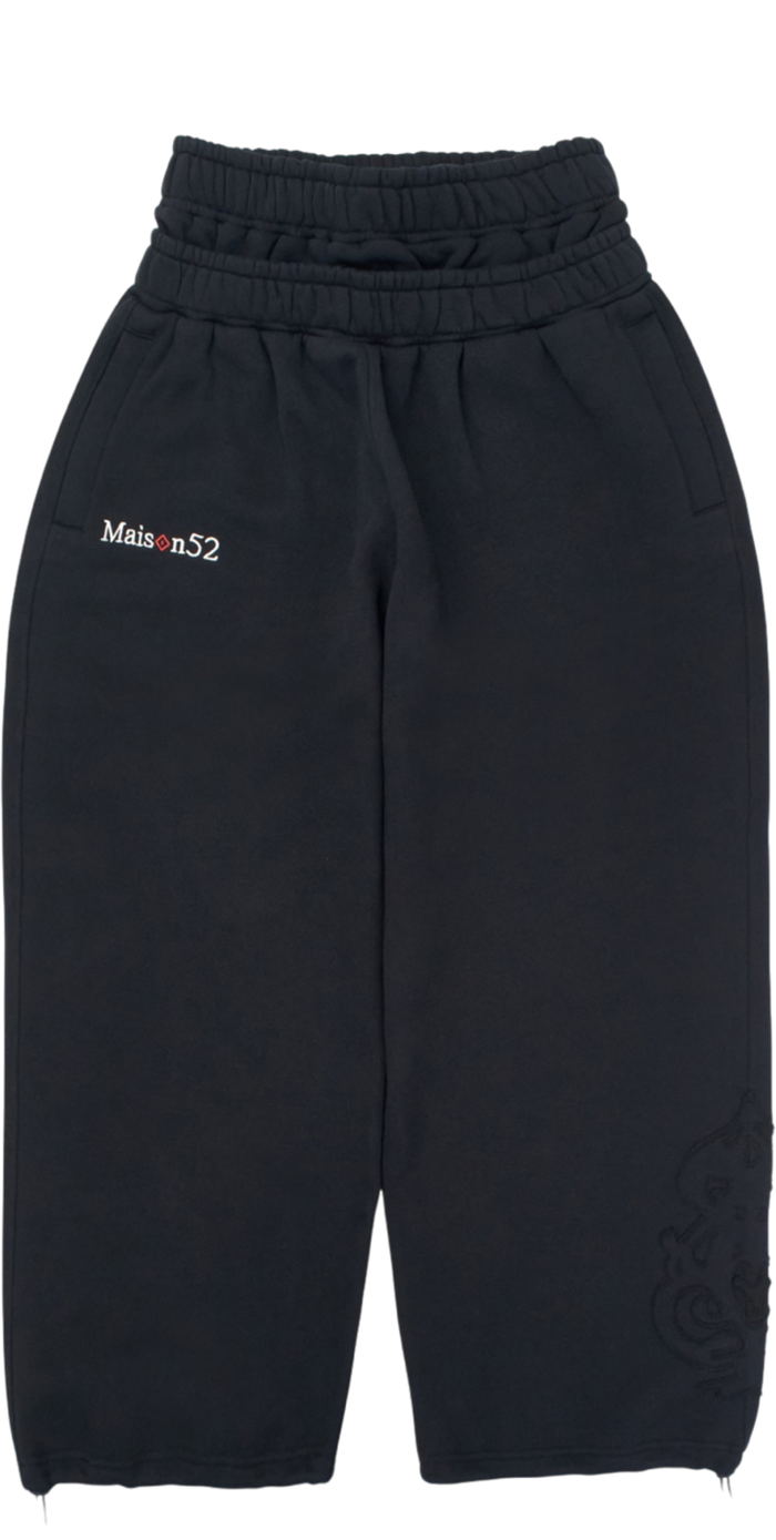 CARD SWEATPANT Black