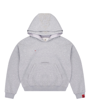 Grey Double Hood Hoodie