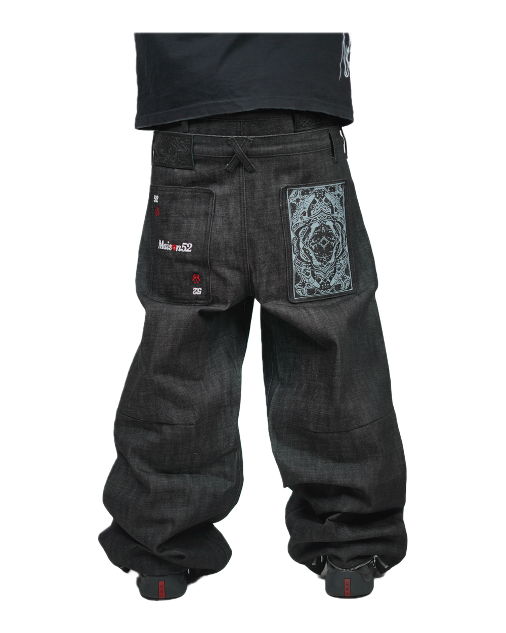Card Selvedge Black Jeans