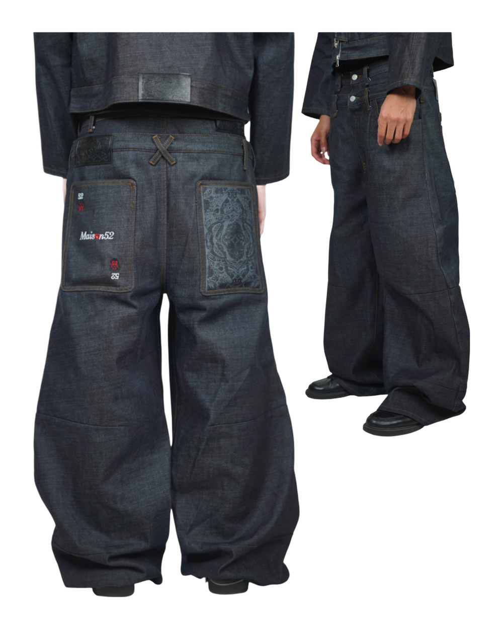 Card Selvedge Blue Jeans