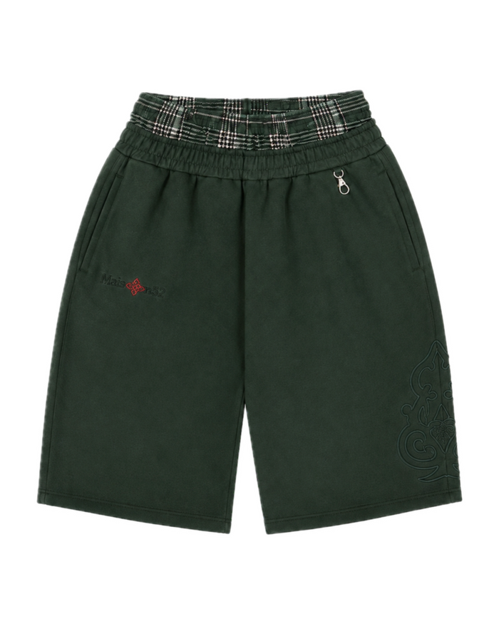 Double-Waisted Bermuda GREEN