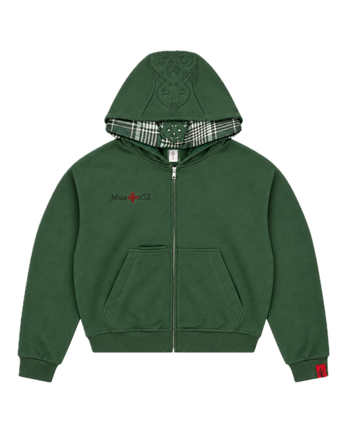 Zip hoodie Green