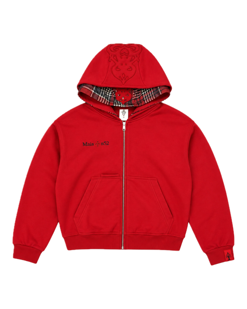 Zip hoodie Red