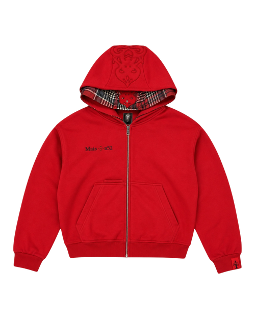 Zip hoodie Red