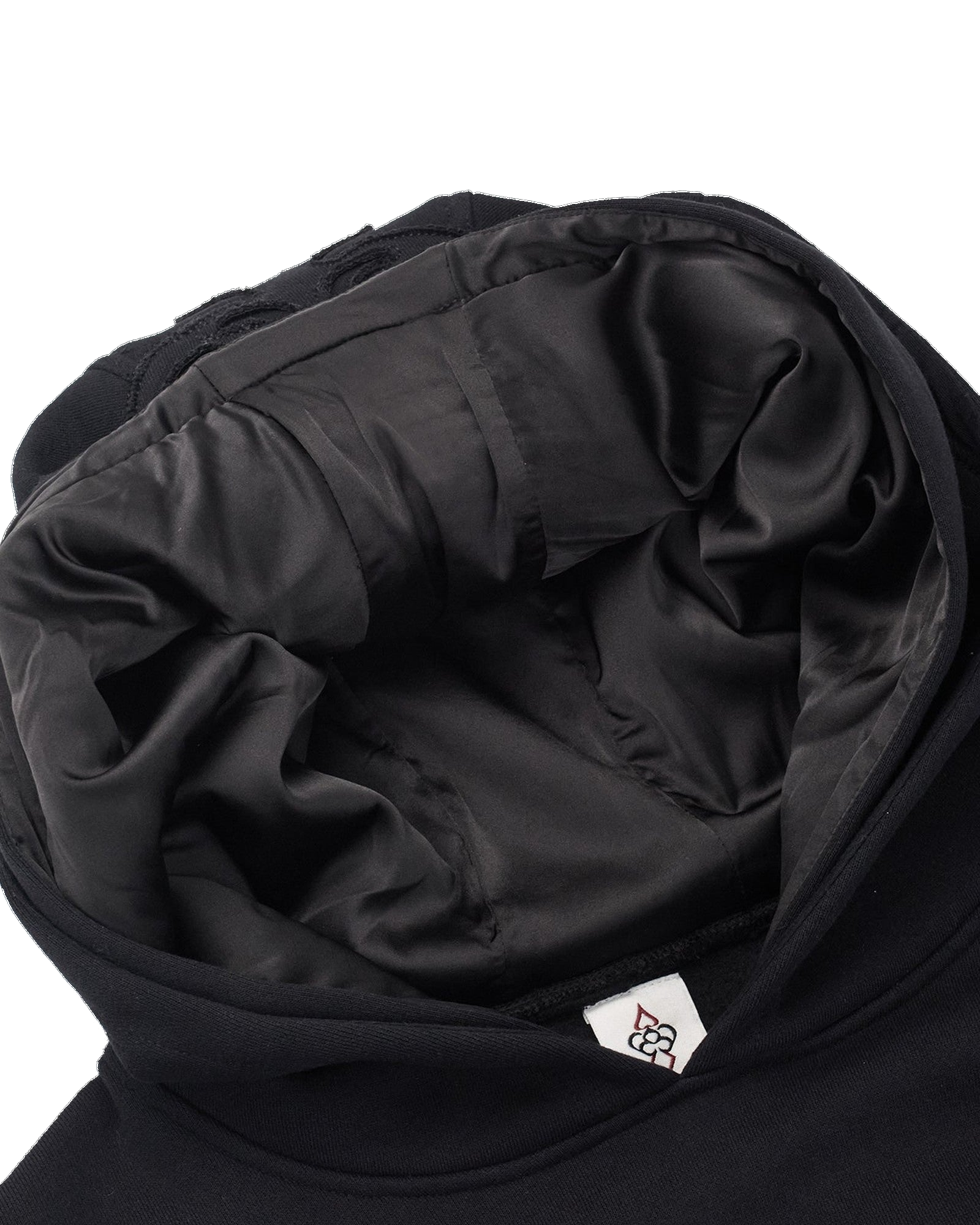 Black Double Hood Hoodie