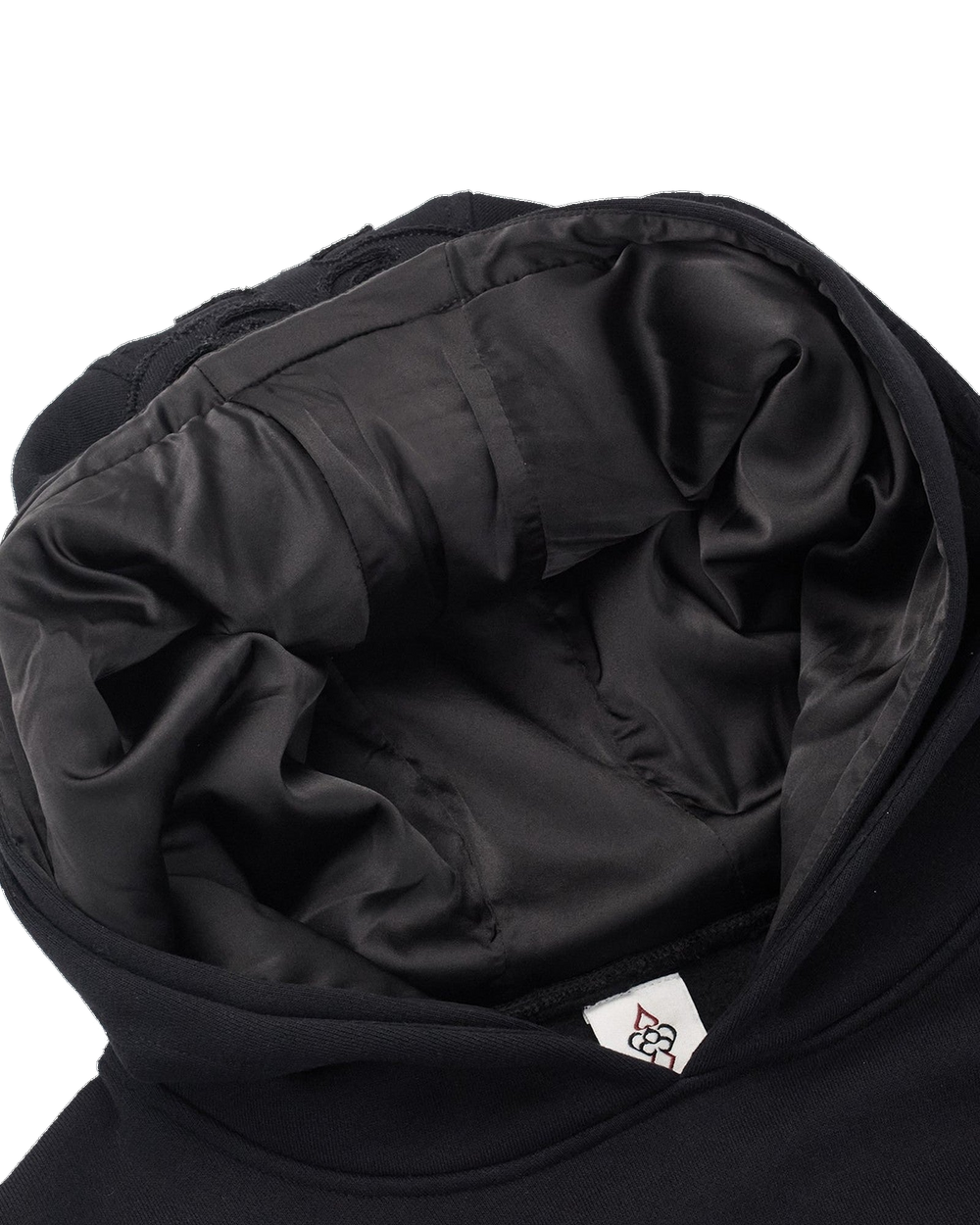 Black Double Hood Hoodie