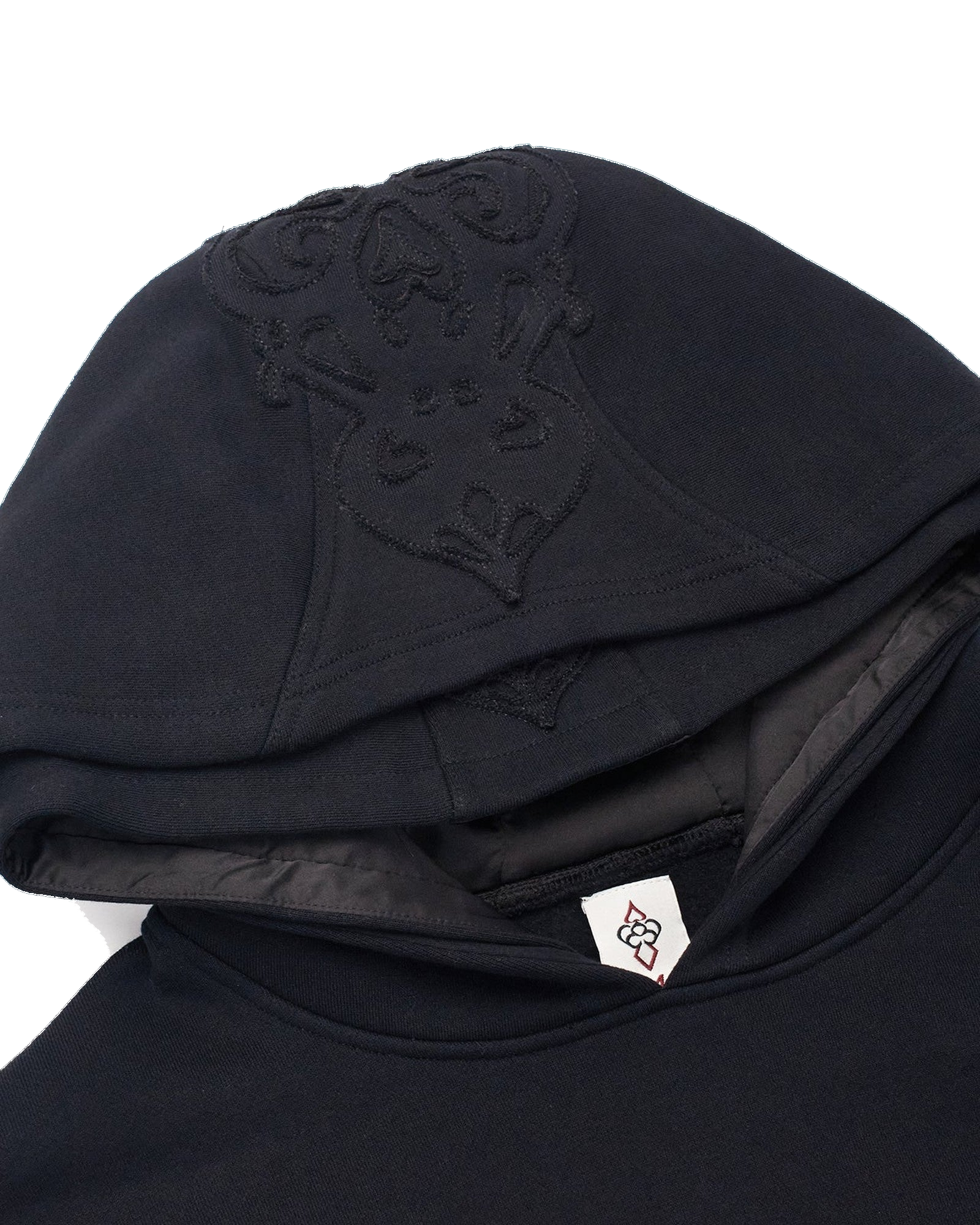 Black Double Hood Hoodie