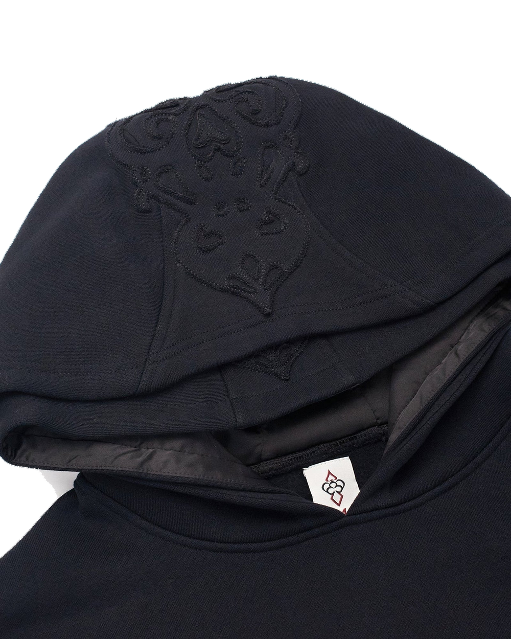 Black Double Hood Hoodie