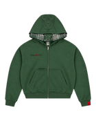 Double-Hooded Zip Green