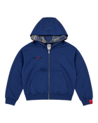Double-Hooded Zip Navy