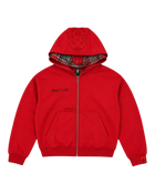 Double-Hooded Zip Red