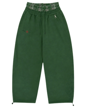 Double-Waisted Jogger Green