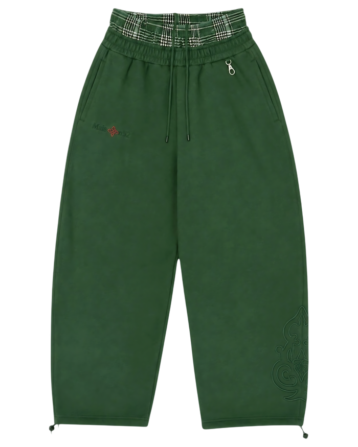 Double-Waisted Jogger Green