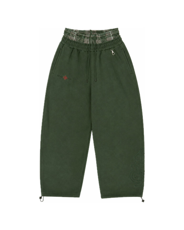 Double-Waisted Jogger Green