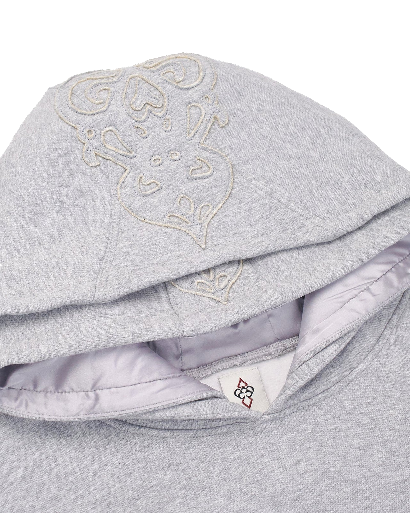Grey Double Hood Hoodie