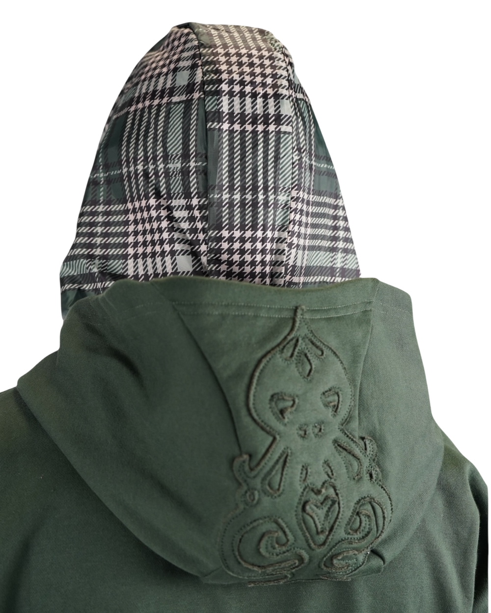 Double-Hooded Zip Green